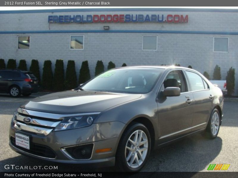 Sterling Grey Metallic / Charcoal Black 2012 Ford Fusion SEL