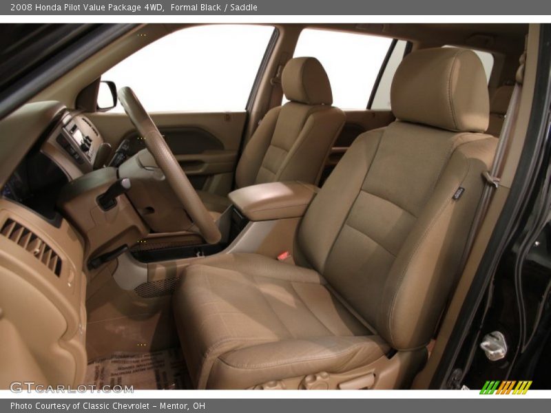 Formal Black / Saddle 2008 Honda Pilot Value Package 4WD