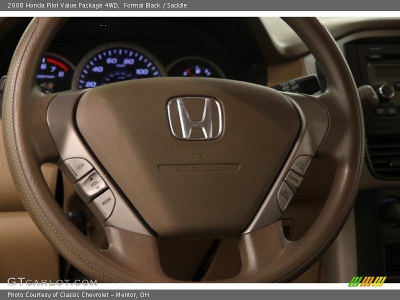 Formal Black / Saddle 2008 Honda Pilot Value Package 4WD