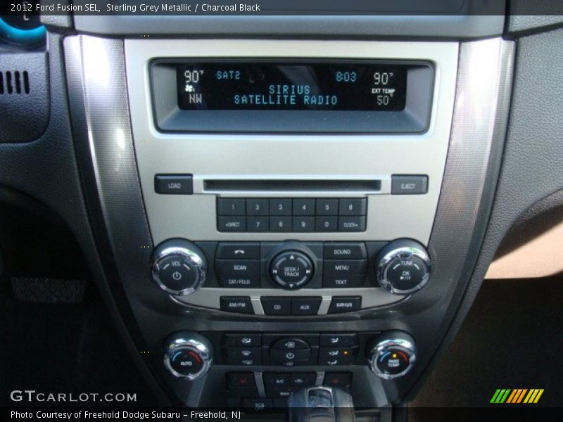 Sterling Grey Metallic / Charcoal Black 2012 Ford Fusion SEL