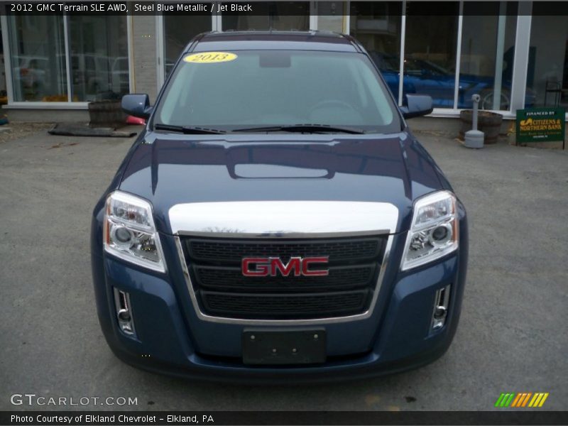 Steel Blue Metallic / Jet Black 2012 GMC Terrain SLE AWD