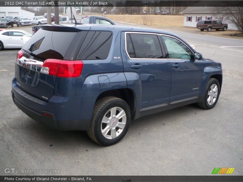 Steel Blue Metallic / Jet Black 2012 GMC Terrain SLE AWD