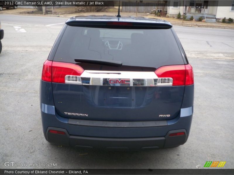 Steel Blue Metallic / Jet Black 2012 GMC Terrain SLE AWD