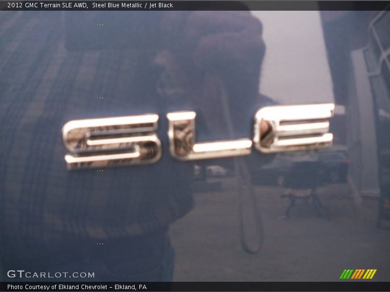 Steel Blue Metallic / Jet Black 2012 GMC Terrain SLE AWD
