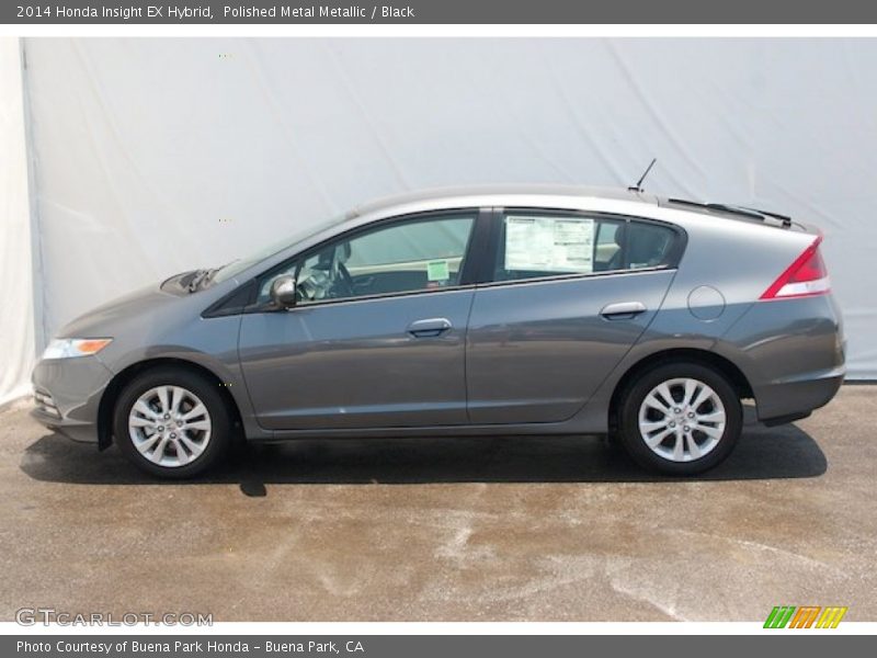 Polished Metal Metallic / Black 2014 Honda Insight EX Hybrid