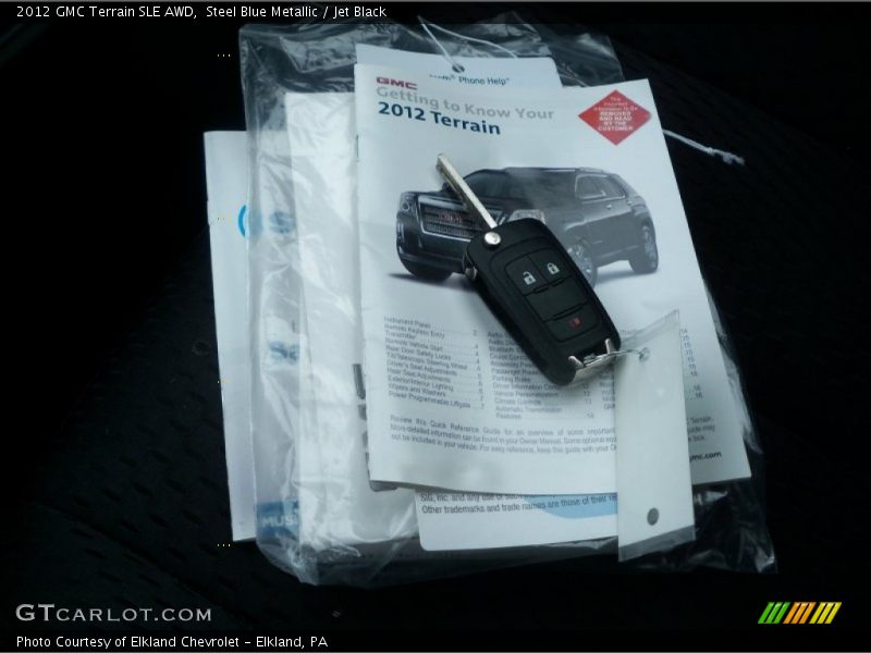 Steel Blue Metallic / Jet Black 2012 GMC Terrain SLE AWD