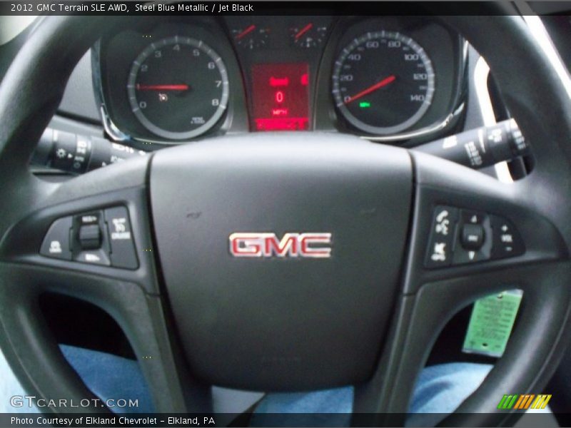 Steel Blue Metallic / Jet Black 2012 GMC Terrain SLE AWD
