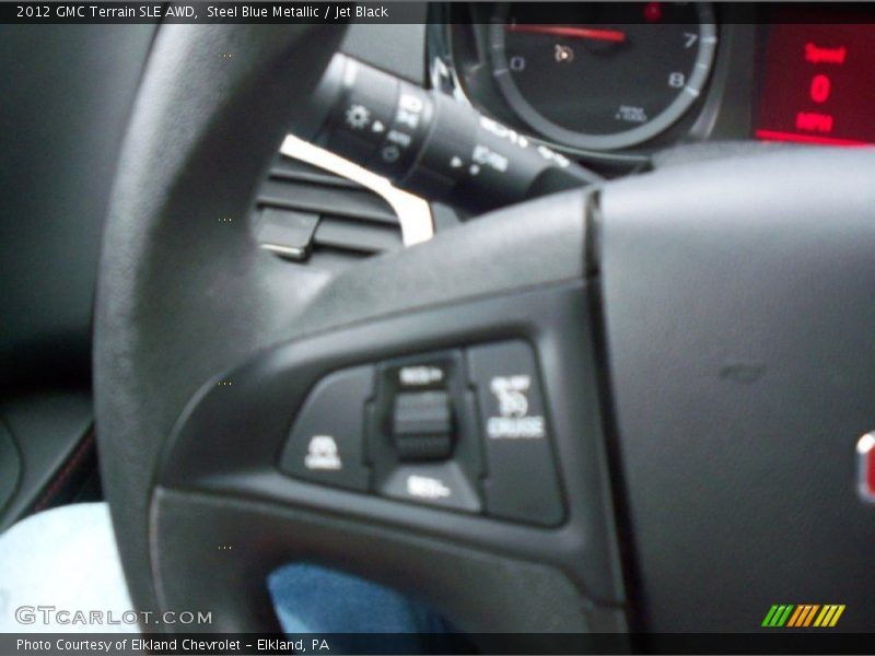 Steel Blue Metallic / Jet Black 2012 GMC Terrain SLE AWD