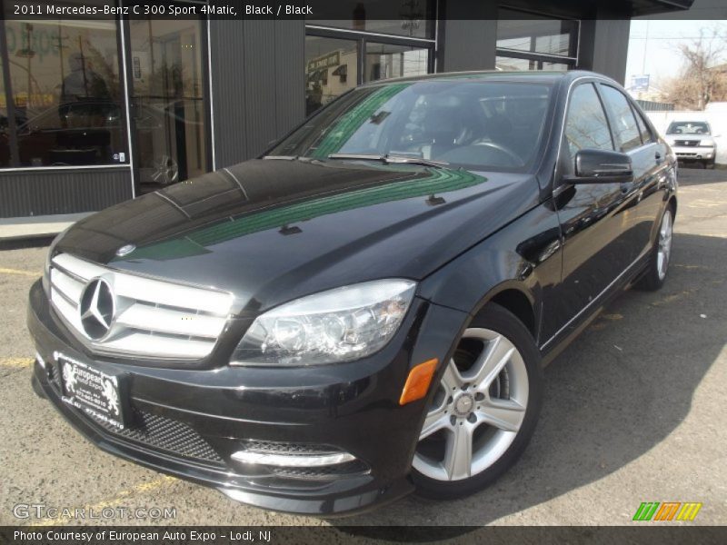 Black / Black 2011 Mercedes-Benz C 300 Sport 4Matic