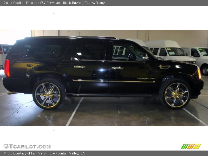 Black Raven / Ebony/Ebony 2011 Cadillac Escalade ESV Premium