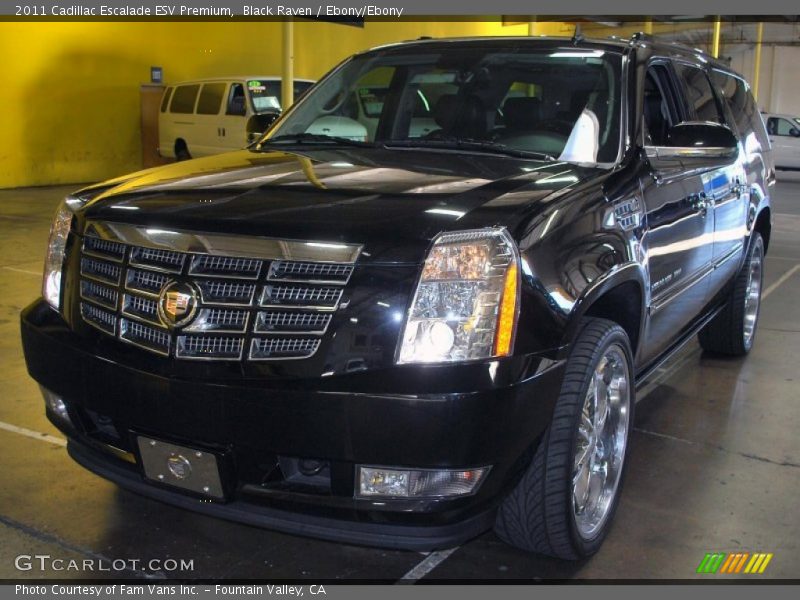Black Raven / Ebony/Ebony 2011 Cadillac Escalade ESV Premium