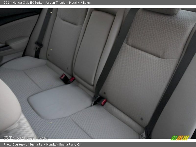 Urban Titanium Metallic / Beige 2014 Honda Civic EX Sedan