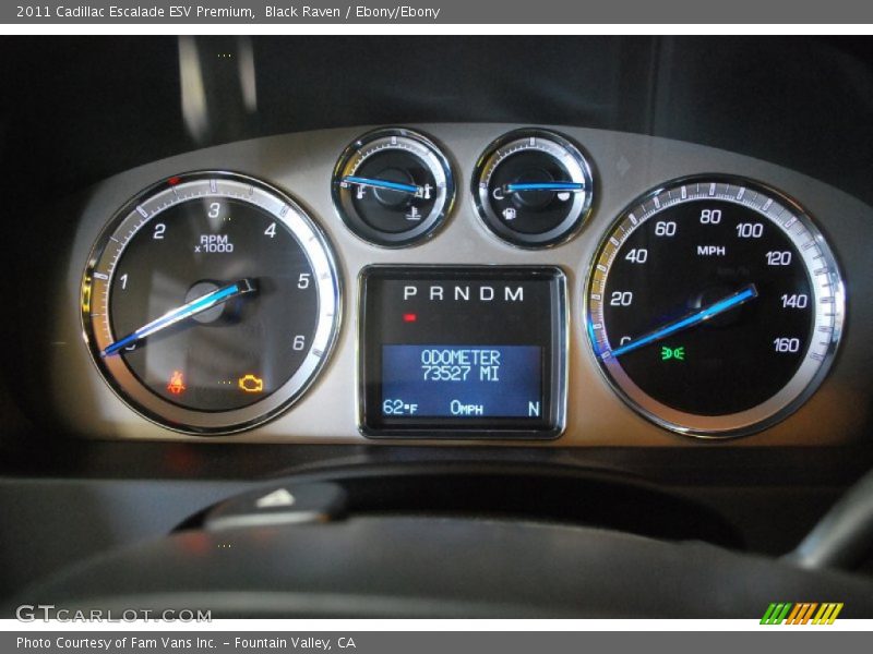 Black Raven / Ebony/Ebony 2011 Cadillac Escalade ESV Premium