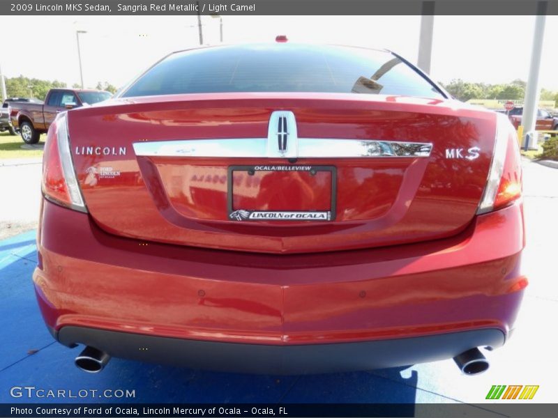 Sangria Red Metallic / Light Camel 2009 Lincoln MKS Sedan