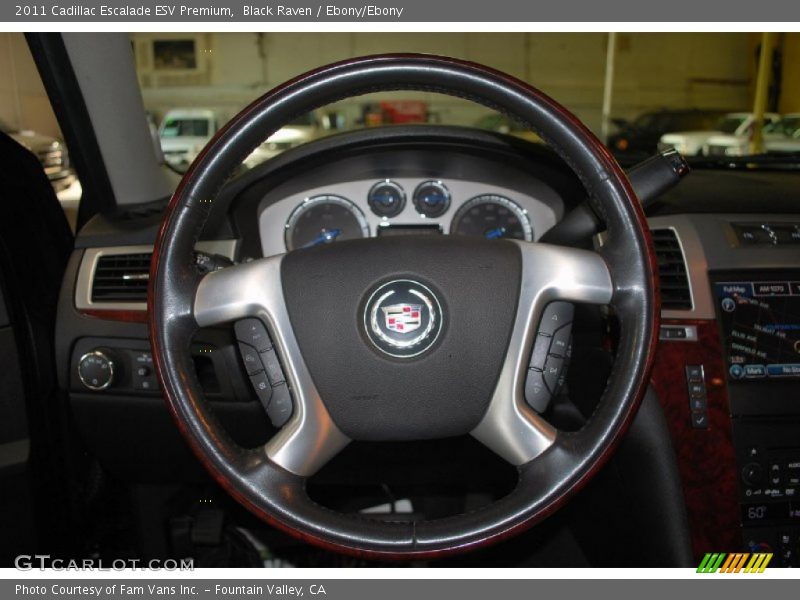 Black Raven / Ebony/Ebony 2011 Cadillac Escalade ESV Premium