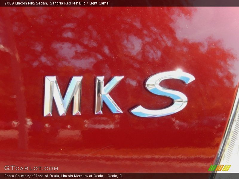 Sangria Red Metallic / Light Camel 2009 Lincoln MKS Sedan