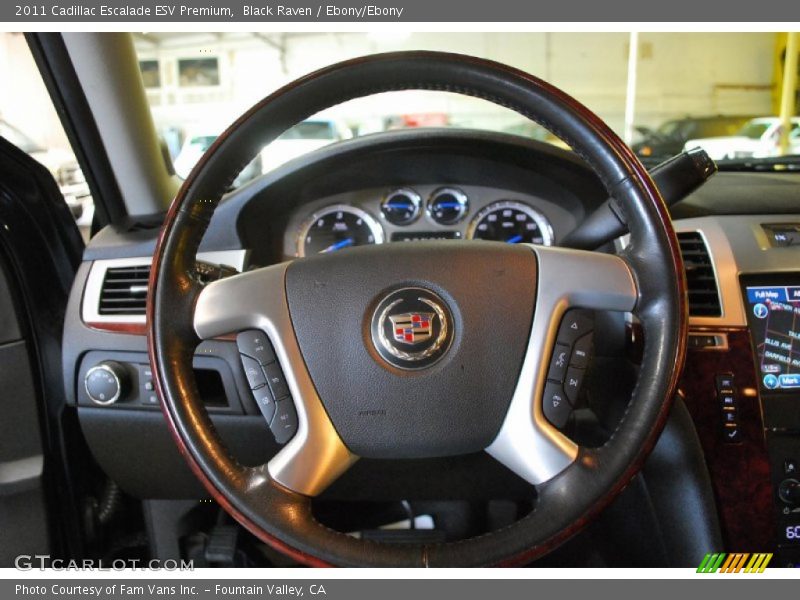 Black Raven / Ebony/Ebony 2011 Cadillac Escalade ESV Premium
