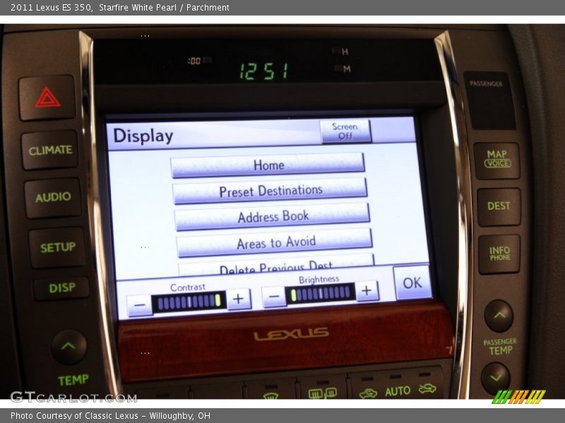 Starfire White Pearl / Parchment 2011 Lexus ES 350