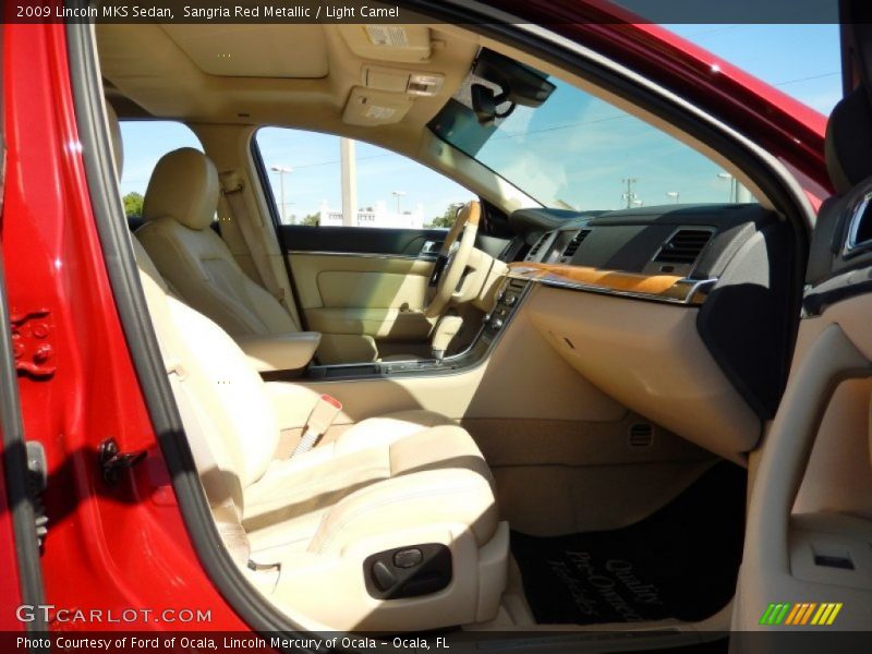 Sangria Red Metallic / Light Camel 2009 Lincoln MKS Sedan