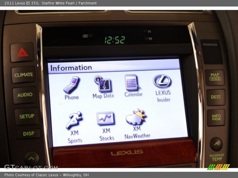Starfire White Pearl / Parchment 2011 Lexus ES 350