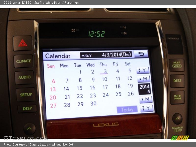 Starfire White Pearl / Parchment 2011 Lexus ES 350