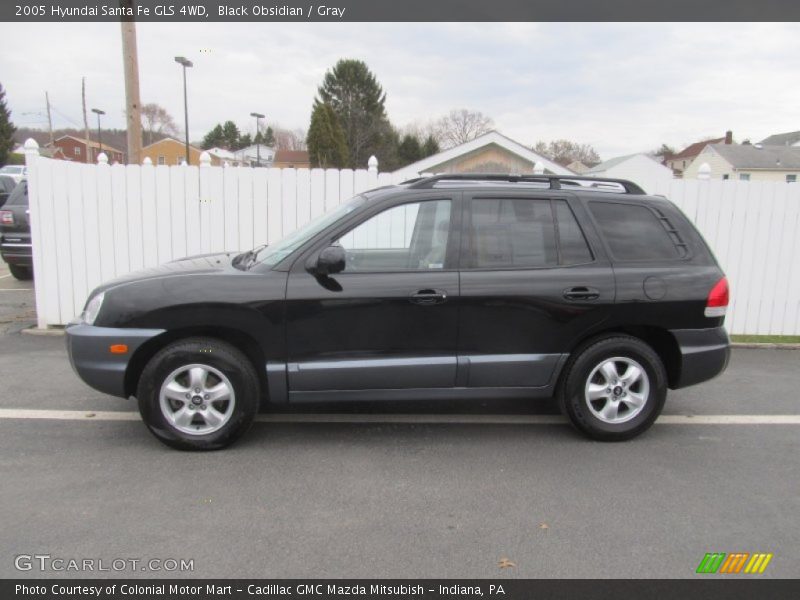 Black Obsidian / Gray 2005 Hyundai Santa Fe GLS 4WD