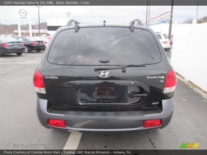 Black Obsidian / Gray 2005 Hyundai Santa Fe GLS 4WD