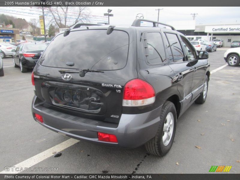 Black Obsidian / Gray 2005 Hyundai Santa Fe GLS 4WD