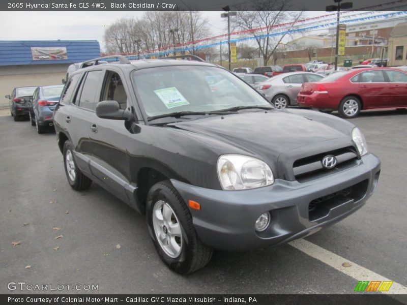 Black Obsidian / Gray 2005 Hyundai Santa Fe GLS 4WD