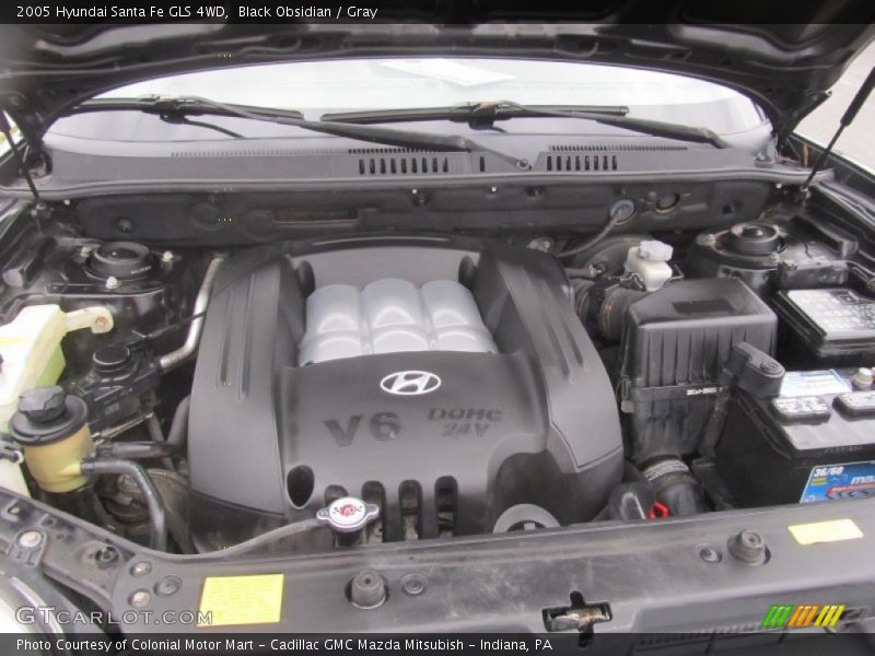 Black Obsidian / Gray 2005 Hyundai Santa Fe GLS 4WD
