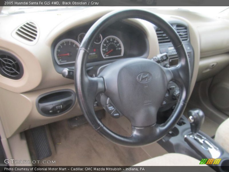 Black Obsidian / Gray 2005 Hyundai Santa Fe GLS 4WD