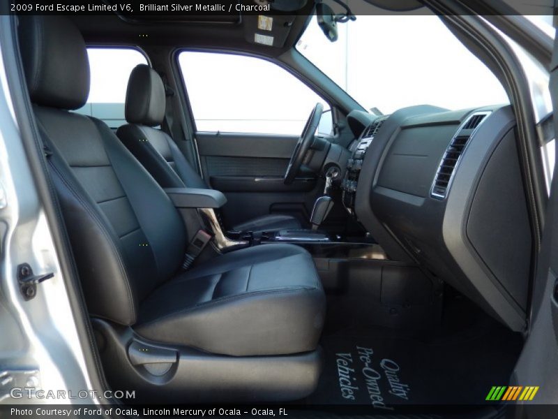 Brilliant Silver Metallic / Charcoal 2009 Ford Escape Limited V6
