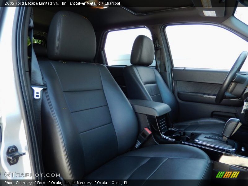 Brilliant Silver Metallic / Charcoal 2009 Ford Escape Limited V6