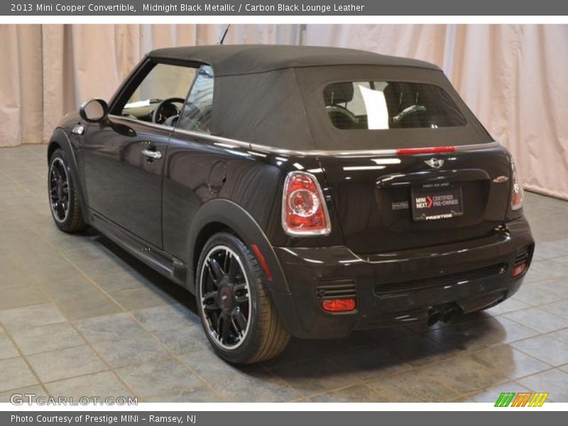 Midnight Black Metallic / Carbon Black Lounge Leather 2013 Mini Cooper Convertible