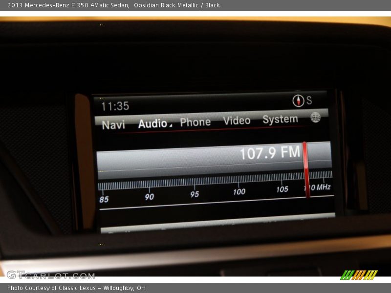 Audio System of 2013 E 350 4Matic Sedan