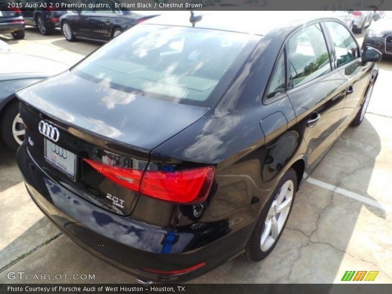 Brilliant Black / Chestnut Brown 2015 Audi A3 2.0 Premium quattro