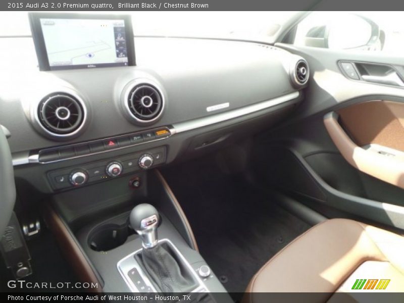 Brilliant Black / Chestnut Brown 2015 Audi A3 2.0 Premium quattro