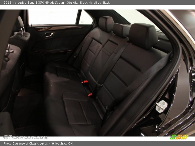 Rear Seat of 2013 E 350 4Matic Sedan