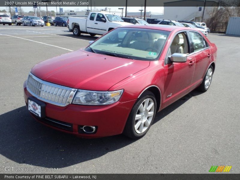 Merlot Metallic / Sand 2007 Lincoln MKZ Sedan