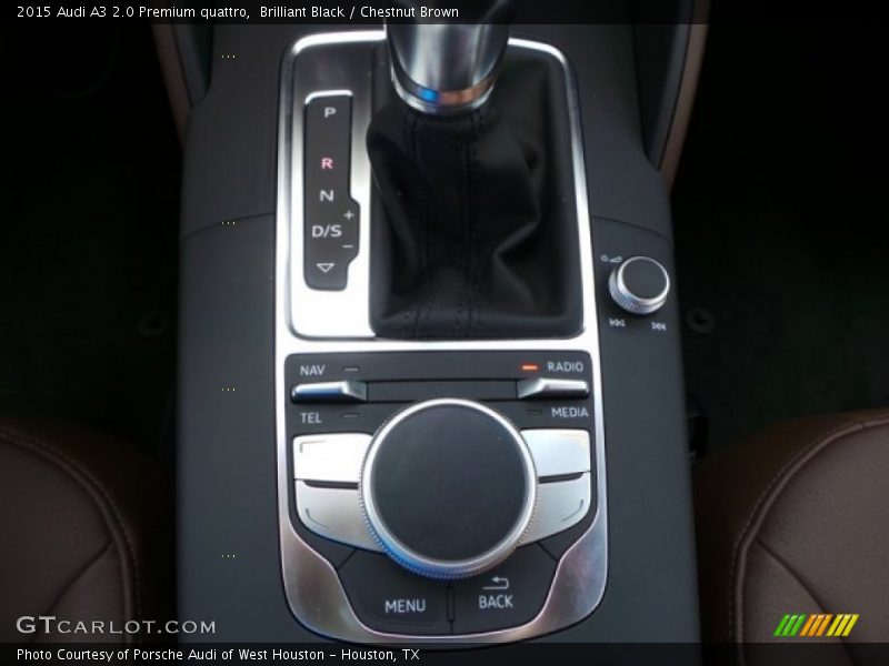 Brilliant Black / Chestnut Brown 2015 Audi A3 2.0 Premium quattro