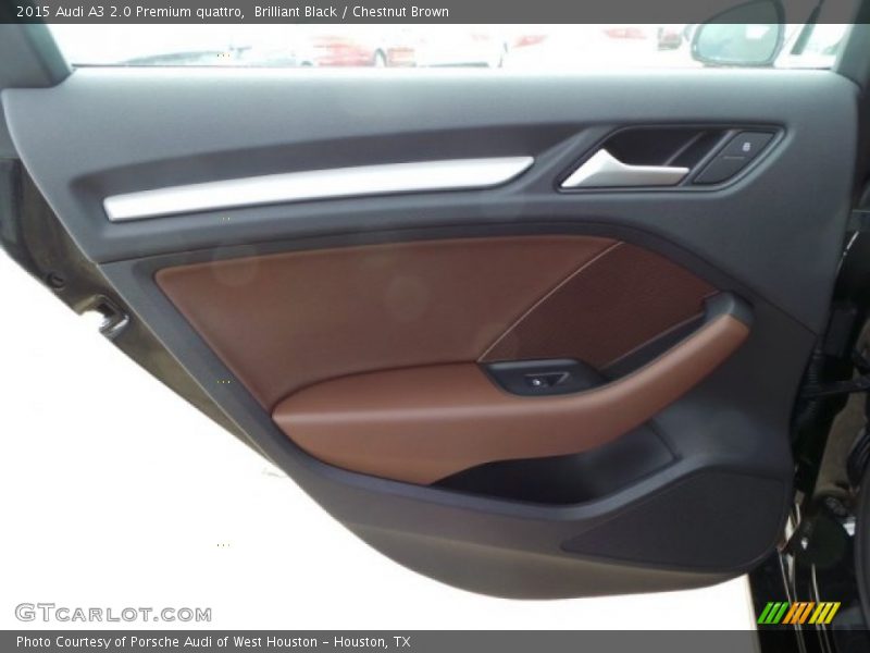 Brilliant Black / Chestnut Brown 2015 Audi A3 2.0 Premium quattro