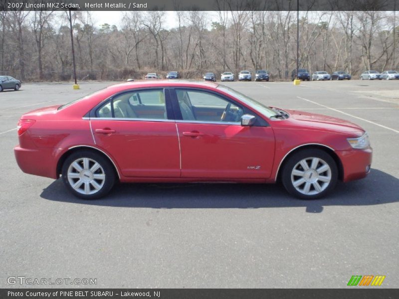 Merlot Metallic / Sand 2007 Lincoln MKZ Sedan