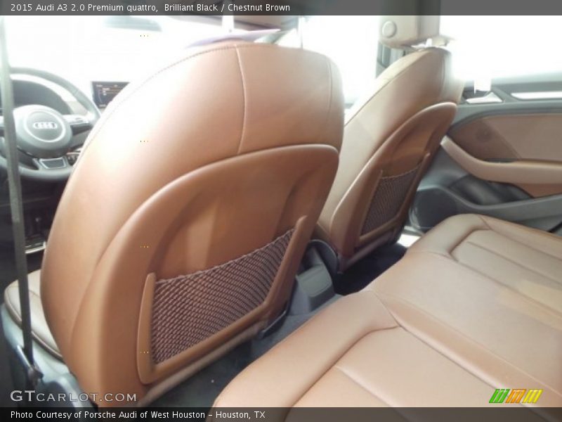 Brilliant Black / Chestnut Brown 2015 Audi A3 2.0 Premium quattro