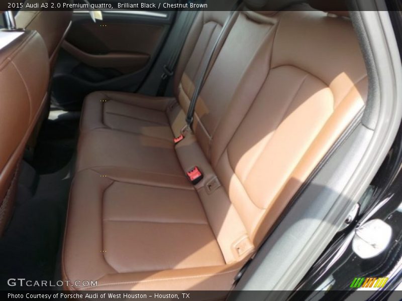 Brilliant Black / Chestnut Brown 2015 Audi A3 2.0 Premium quattro
