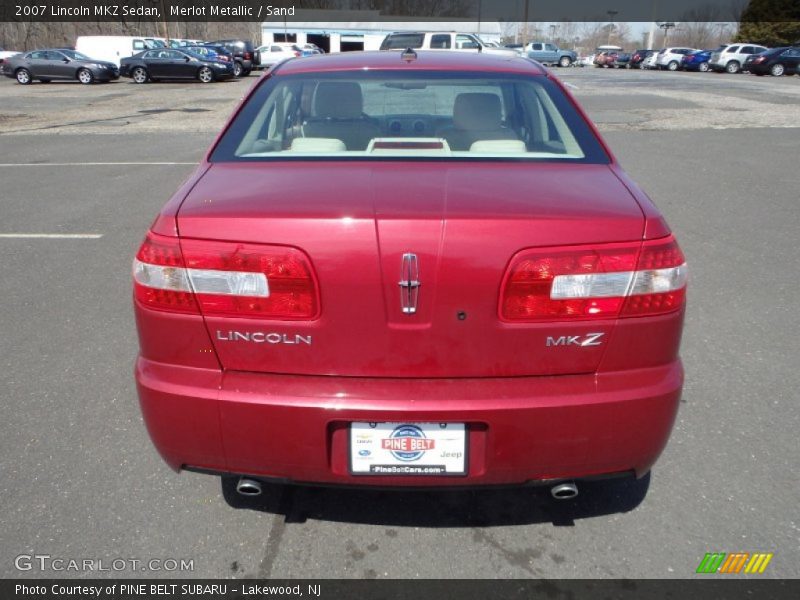 Merlot Metallic / Sand 2007 Lincoln MKZ Sedan