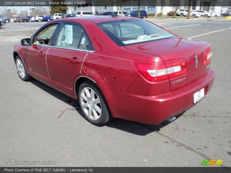 Merlot Metallic / Sand 2007 Lincoln MKZ Sedan