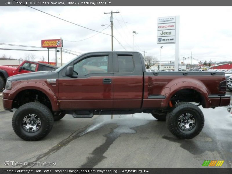 Black / Medium/Dark Flint 2008 Ford F150 XL SuperCrew 4x4