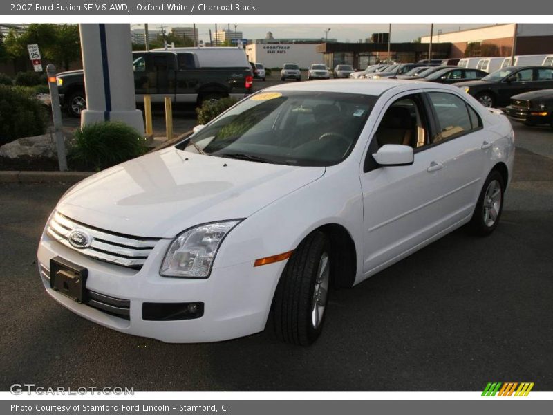 Oxford White / Charcoal Black 2007 Ford Fusion SE V6 AWD