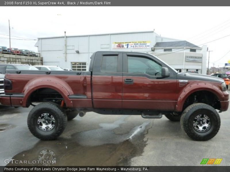 Black / Medium/Dark Flint 2008 Ford F150 XL SuperCrew 4x4