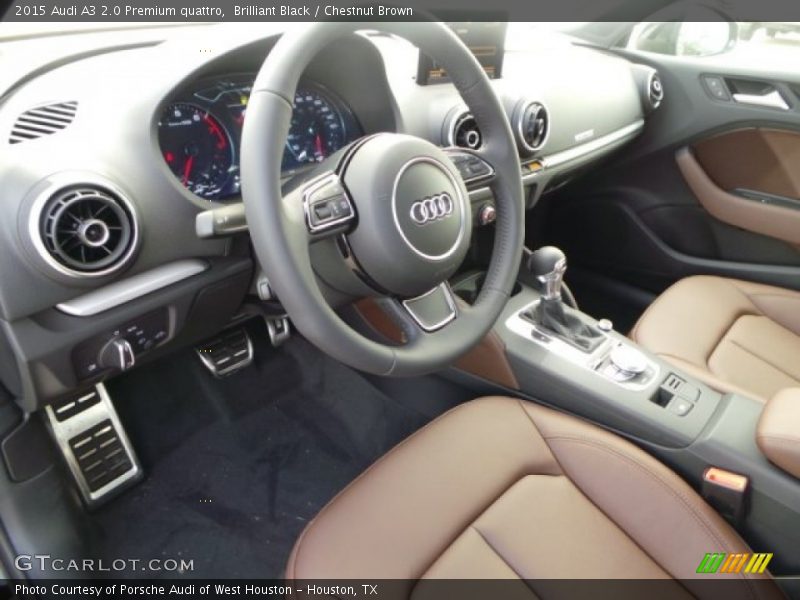  2015 A3 2.0 Premium quattro Chestnut Brown Interior